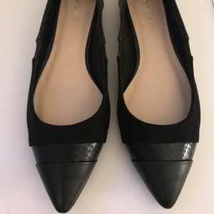 Nine West Mixed Media Pointed Flats